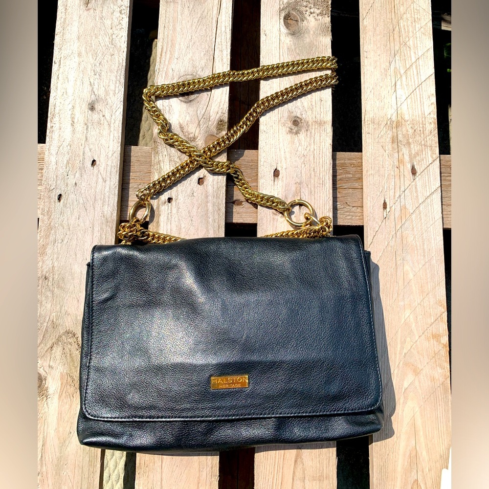 OFFERS??? Halston Heritage Chain Purse in Black